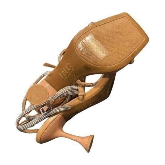 I.n.c. Women's Ezulah Embellished Strappy Dress Sandals, pumps, heel Dark Almond - Picture 8 of 8